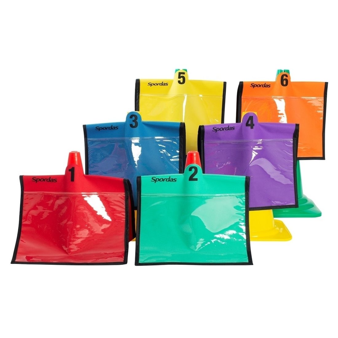 Hoes A4 voor spelkegels (set van 6)