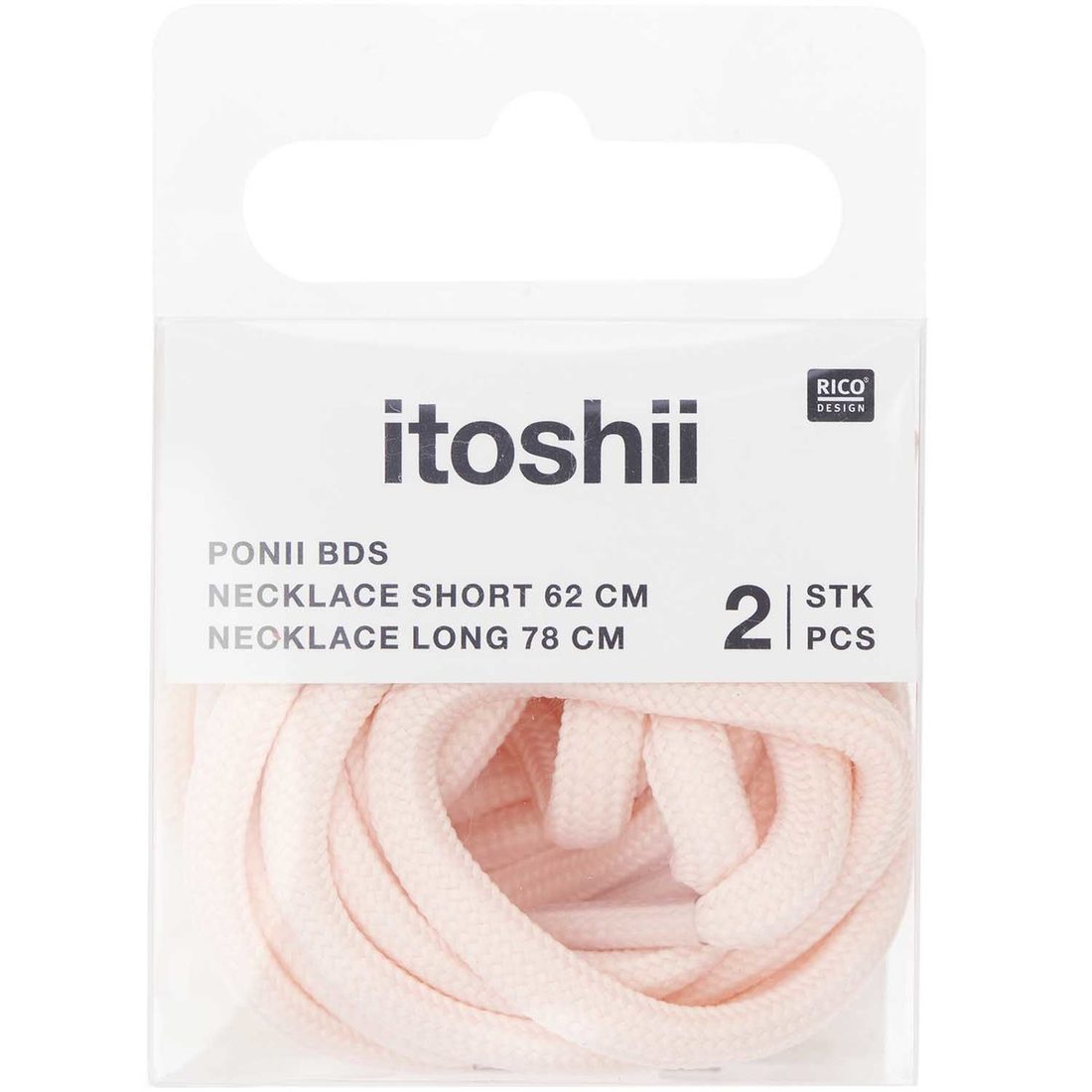 Ponii Beads Halsketting veter 62 cm + 78 cm (2 stuks)
