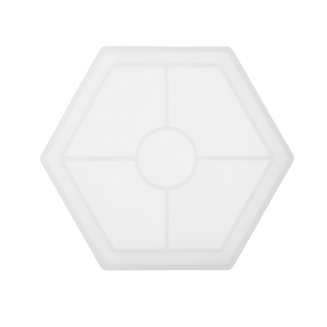 Siliconen mal onderzetter zeshoek 11,5 cm Siliconen mal onderzetter zeshoek 11,5 cm