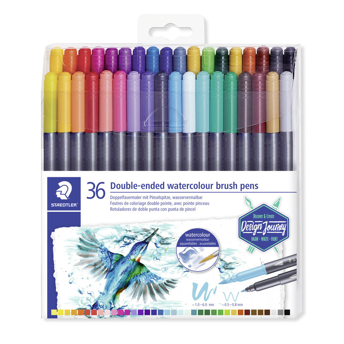 Staedtler Marsgraphic viltstift duo brush 36 stuks