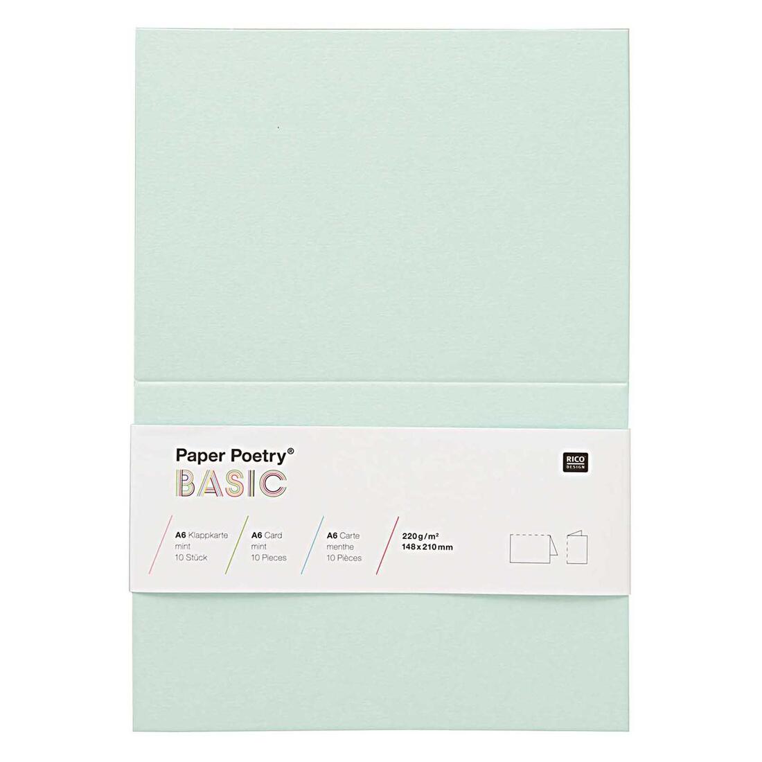 Kaart A6 210 x 148 mm 10 stuks