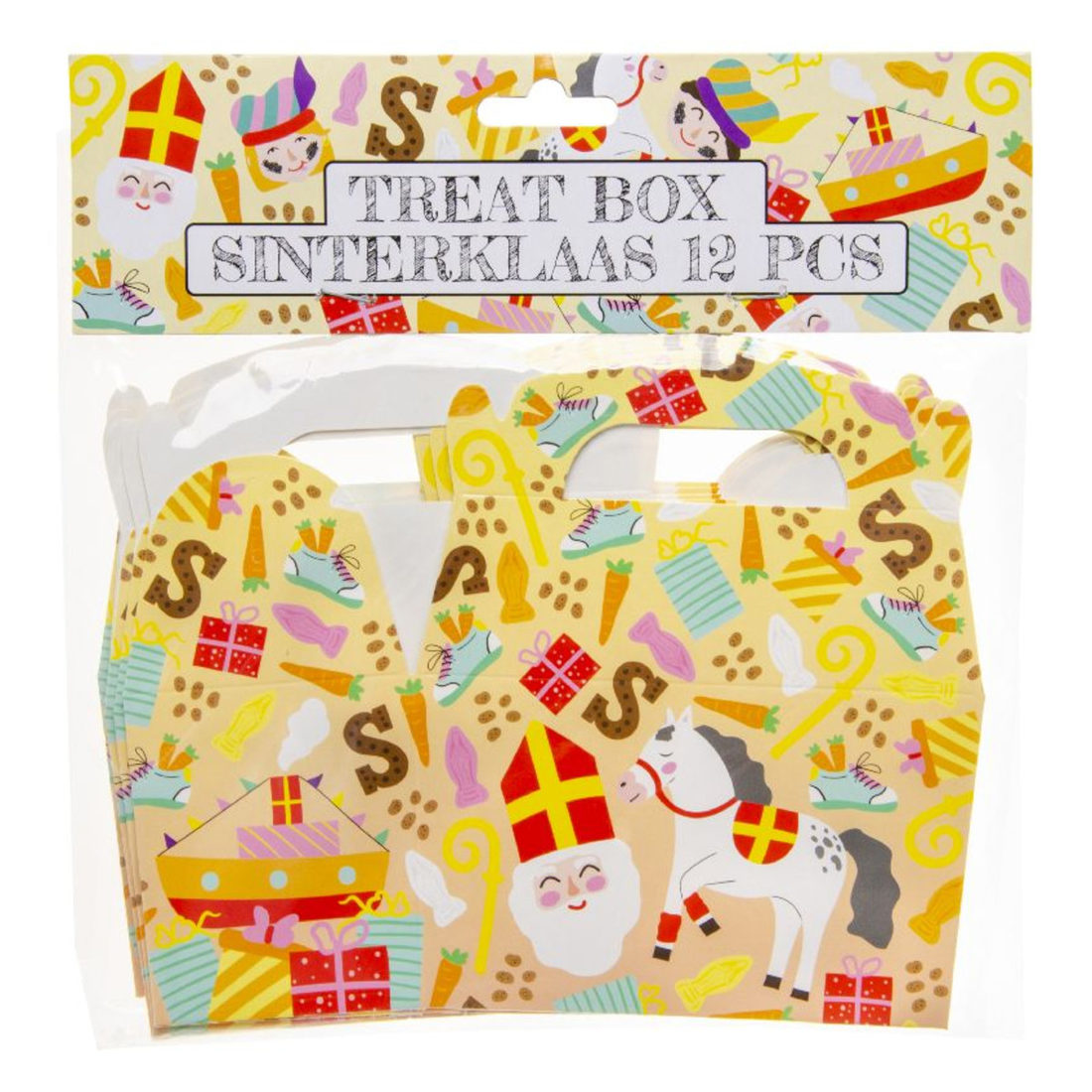 Geschenkdoosje sint 12 stuks 12 x 12,5 x 6 cm Geschenkdoosje sint 12 stuks 12 x 12,5 x 6 cm