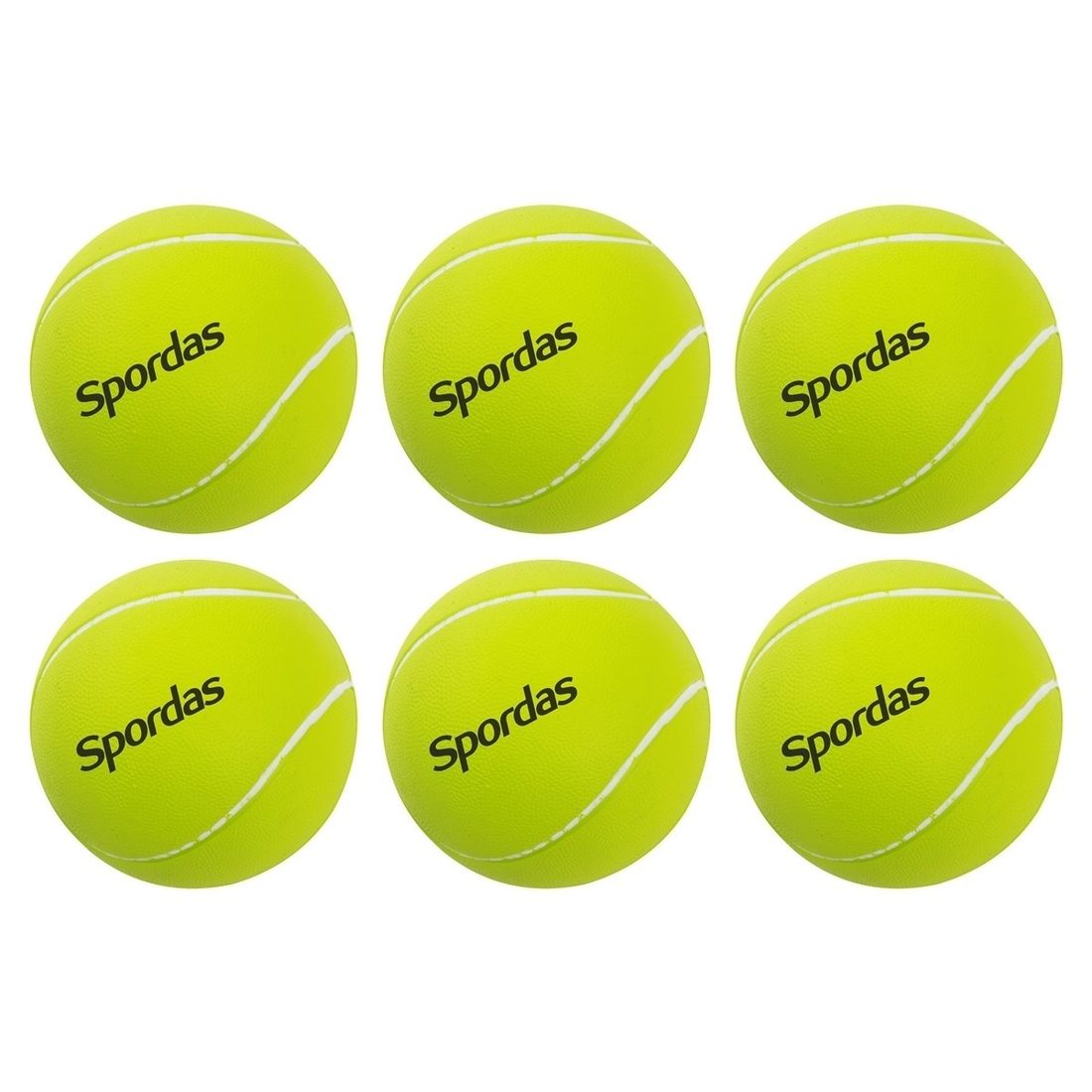 Tennisballen in high density foam 6 stuks