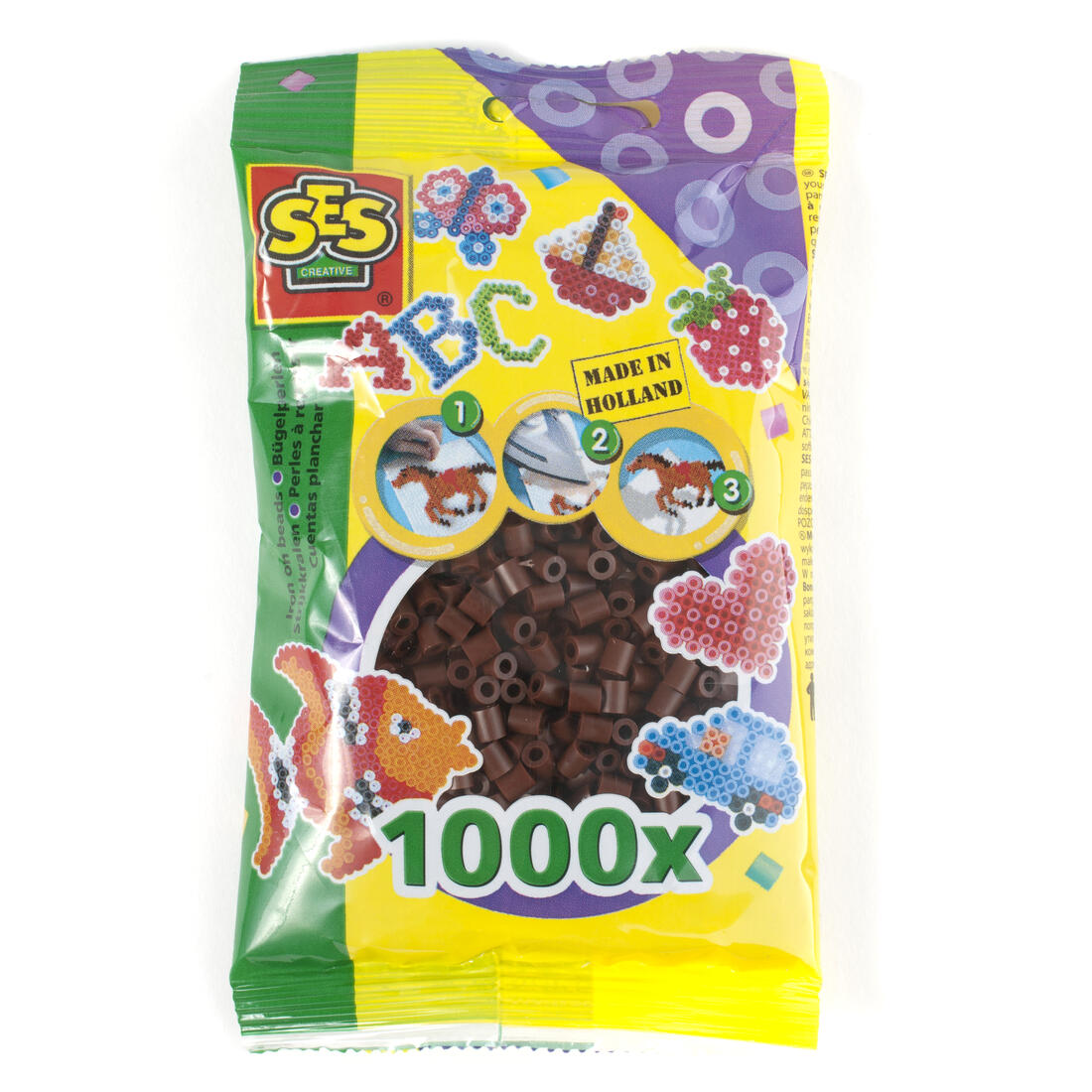 Ses strijkkralen 1000 stuks donkerbruin Ses strijkkralen 1000 stuks donkerbruin