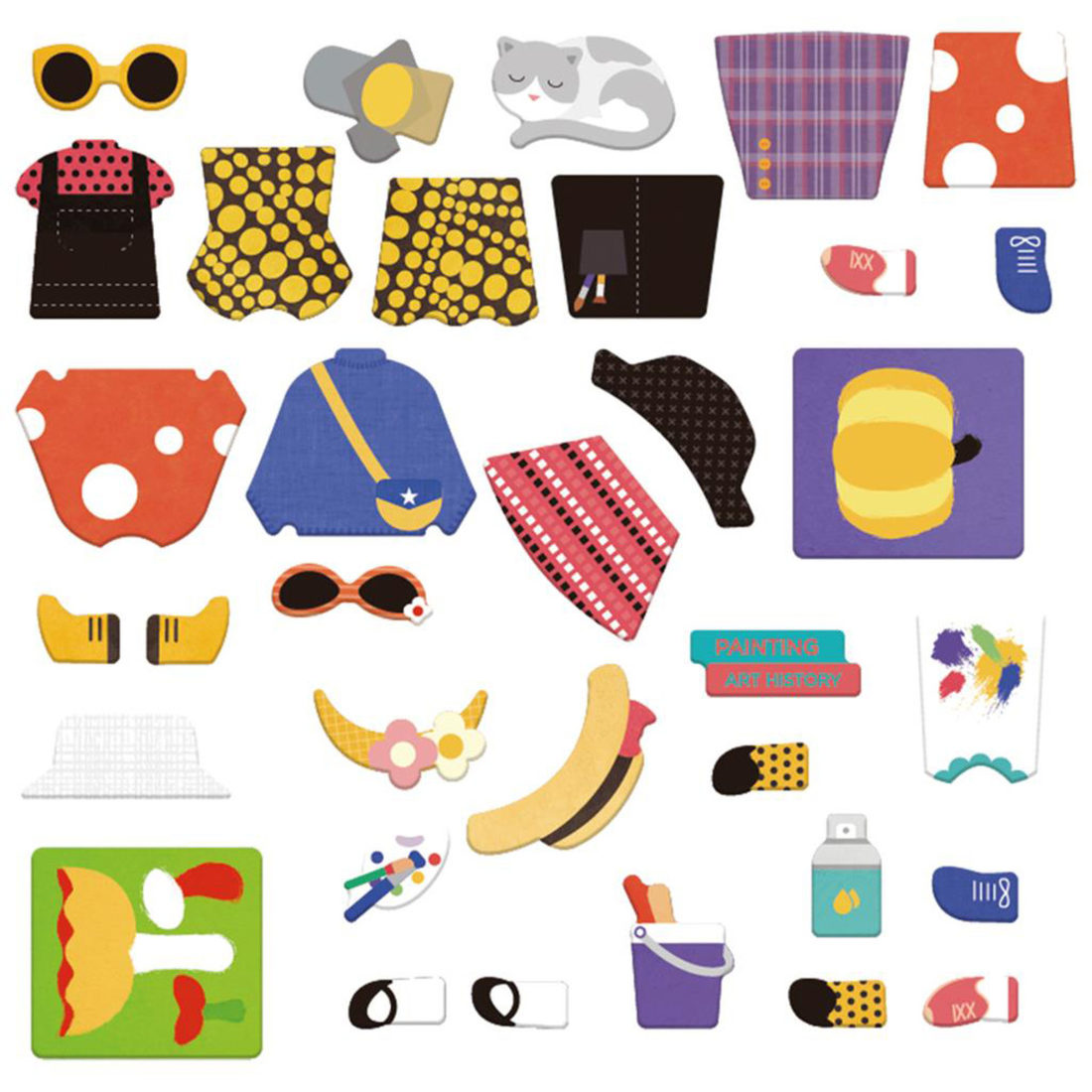 Magnetische reisbox puzzelspel kunstenaar 3+ Magnetische reisbox puzzelspel kunstenaar 3+