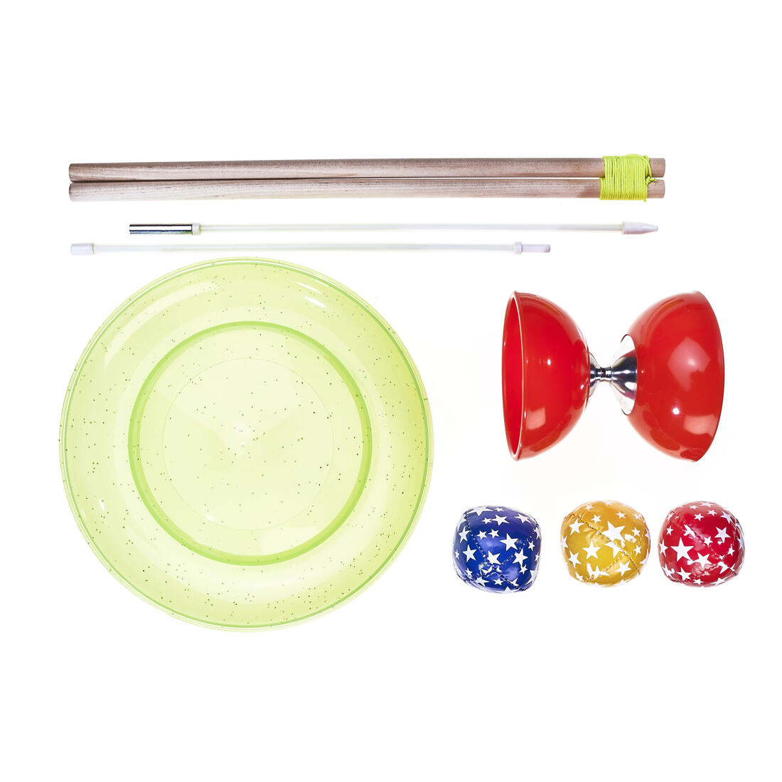 Acrobat - Junior jongleerset met diabolo, bordje en ballen