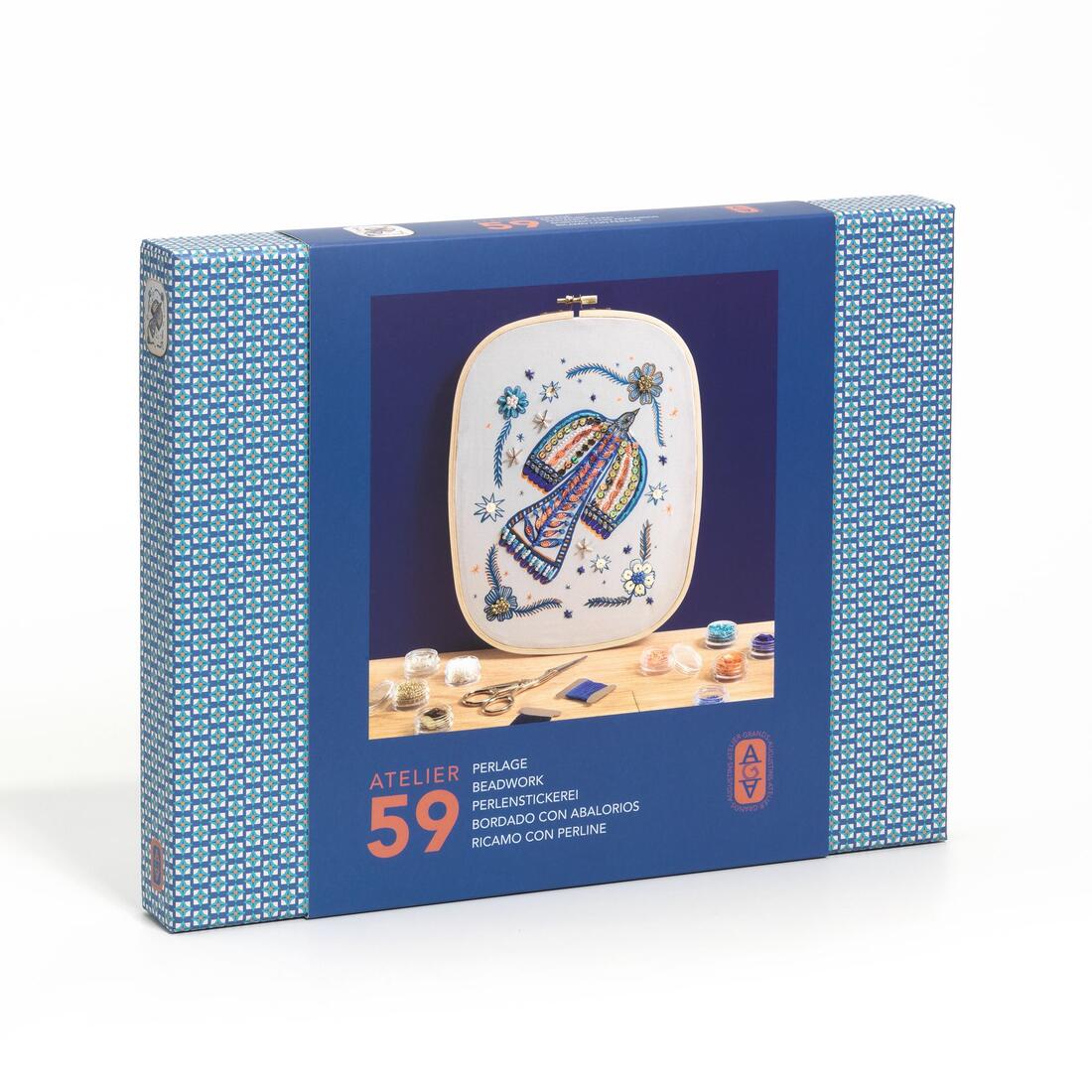 Djeco Atelier 59 Borduren met kralen