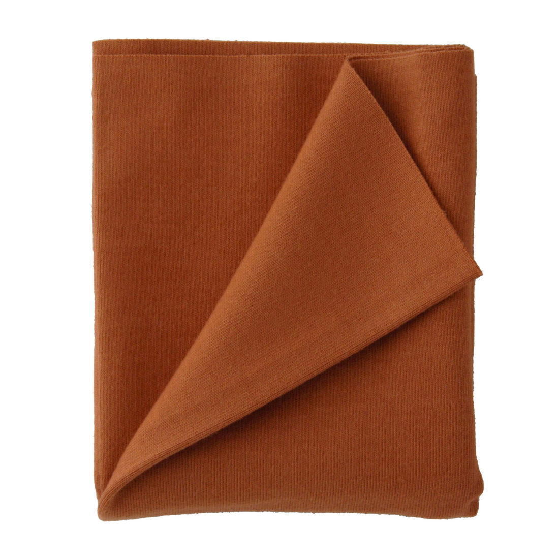 Stof poppentricot 25 x 80 cm roodbruin