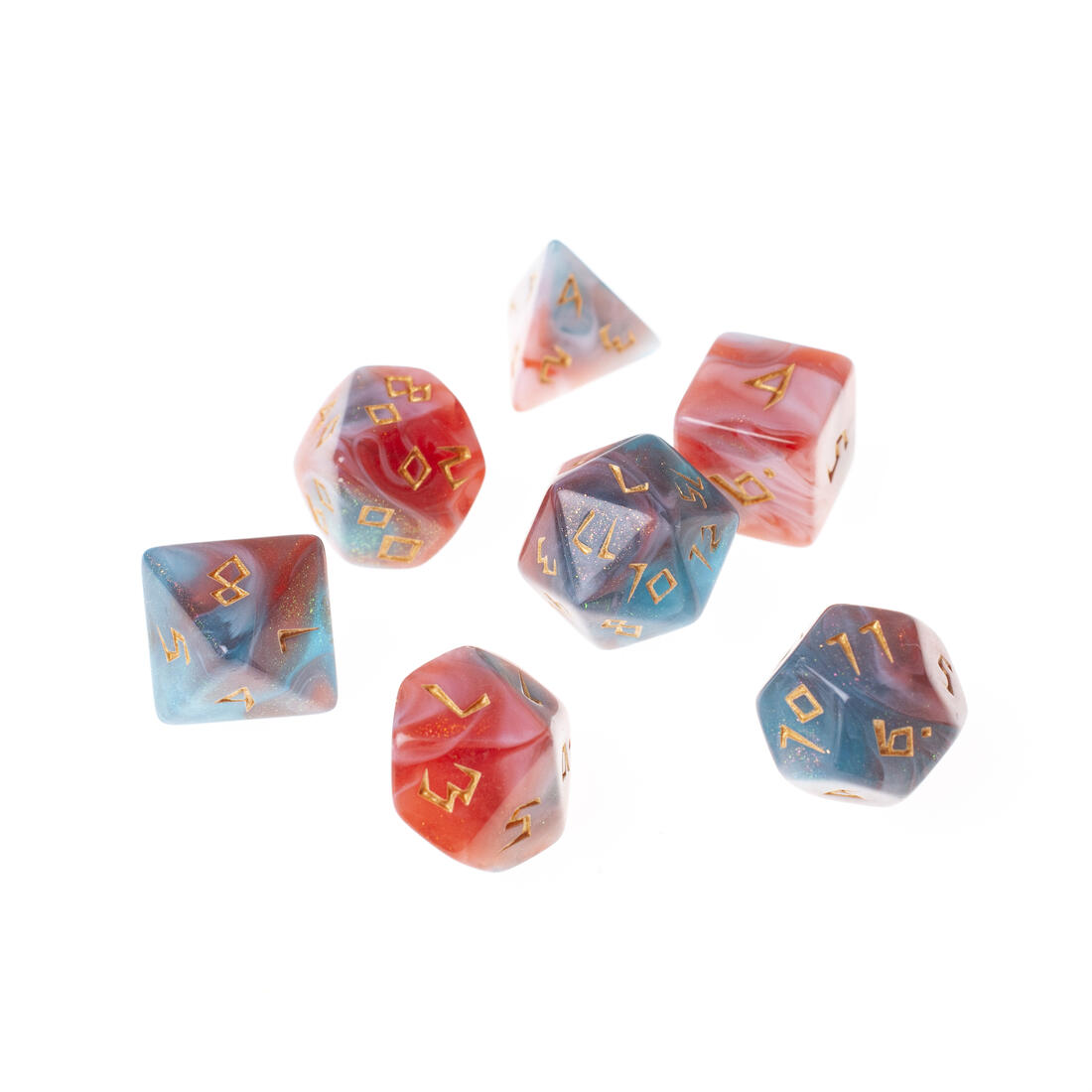 Dobbelsteenset RPG veelhoek Moonstone Nebula 7 stuks