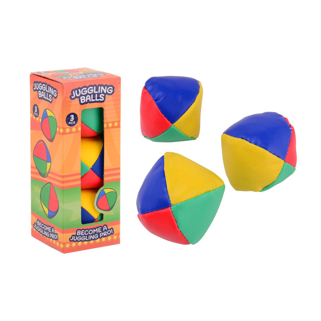 Jongleerbal 'budget' 3 stuks in doosje Jongleerbal 'budget' 3 stuks in doosje