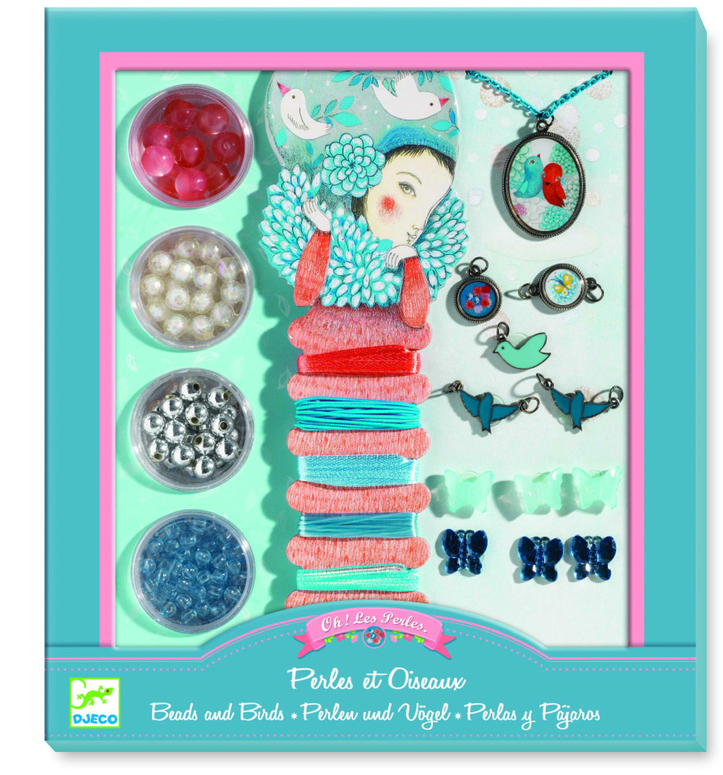 Djeco sieraden Parels en vogels 8-13 jaar