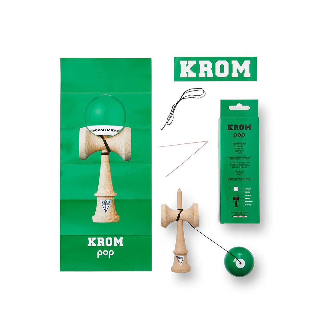Kendama Krom POP LOL donkergroen Kendama Krom POP LOL donkergroen