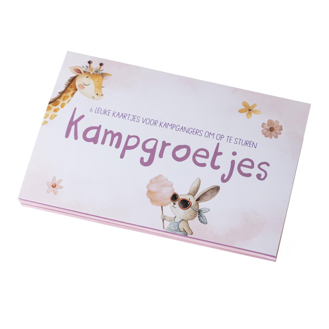 Kampgroetjes 6 stuks Giraf & Konijn