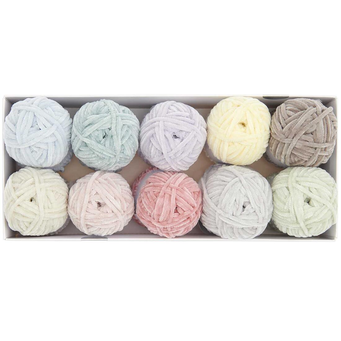 Ricorumi chenille haakgaren 10 x 25 g pastel Ricorumi chenille haakgaren 10 x 25 g pastel