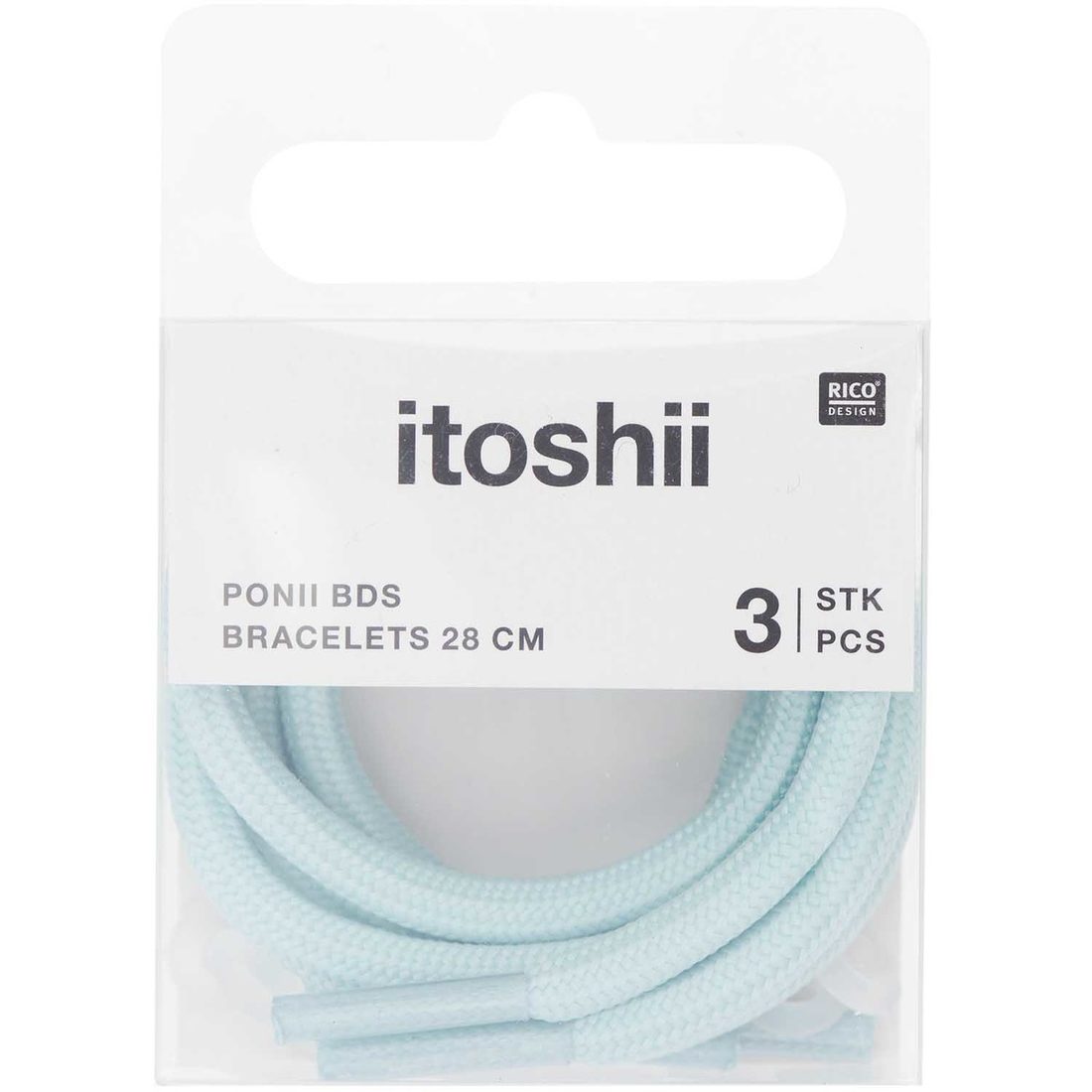 Ponii beads armband veter 28 cm 3 stuks