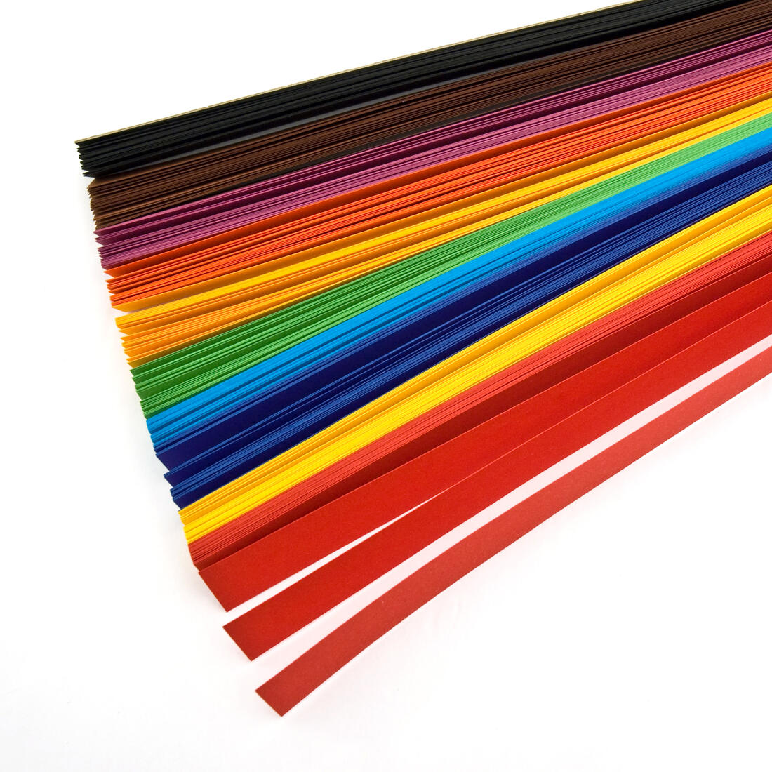 Vlechtstroken 50 x 1,5 cm 200 stuks assortiment