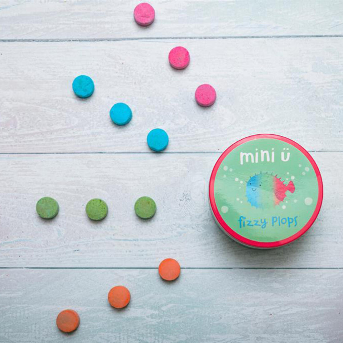 Fizzy Plops gekleurde bruisballetjes 40 stuks Fizzy Plops gekleurde bruisballetjes 40 stuks