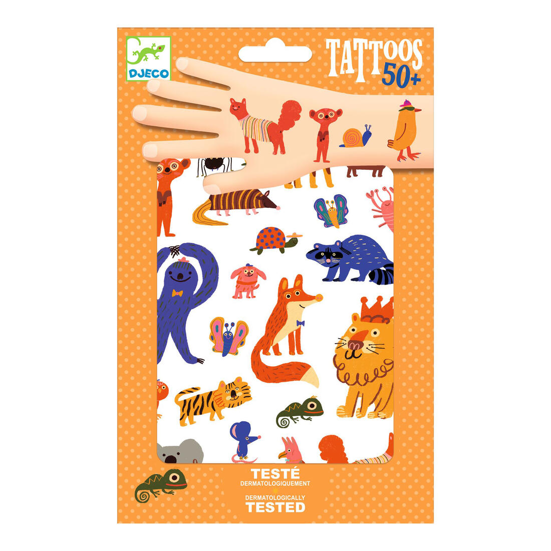 Djeco tattoos funny animals 3+