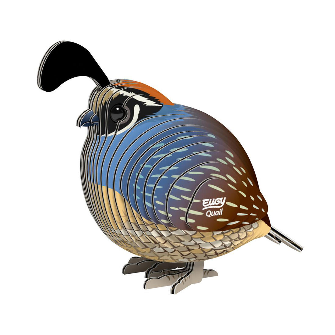 Eugy 3D karton vogel - kwartel