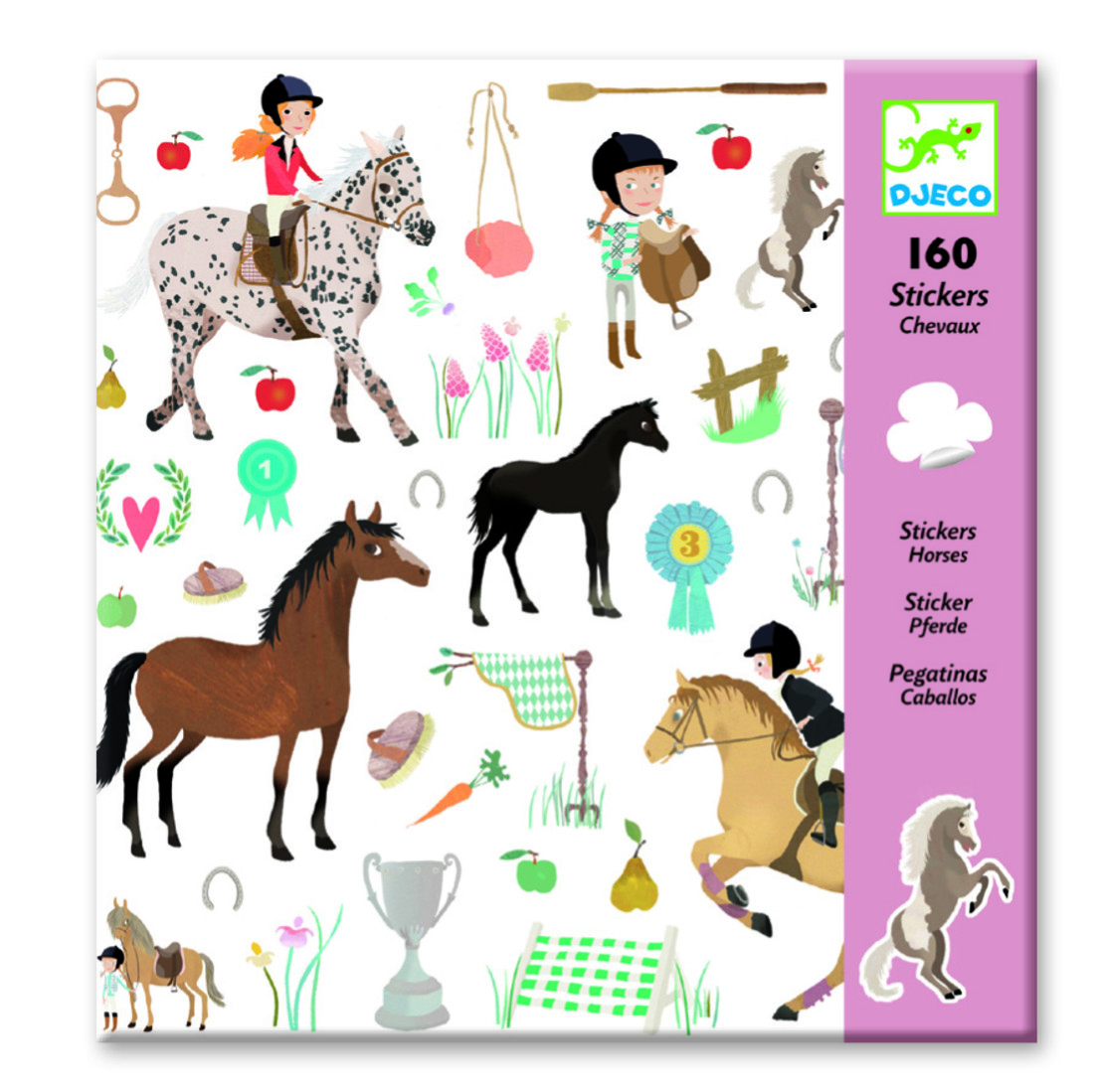 Djeco stickers Paarden 160 stuks Djeco stickers Paarden 160 stuks