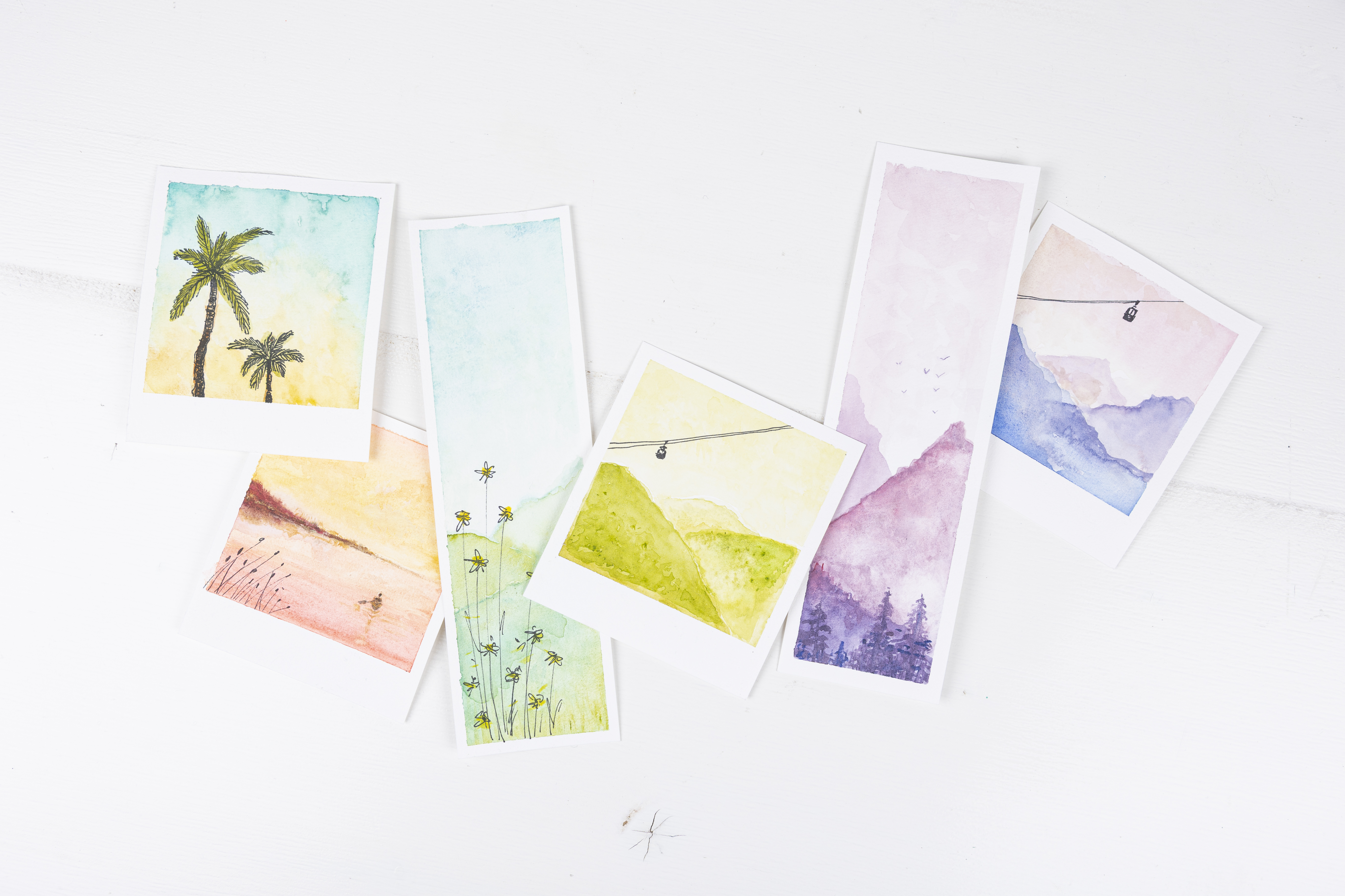 Vakantieherinneringen in aquarel