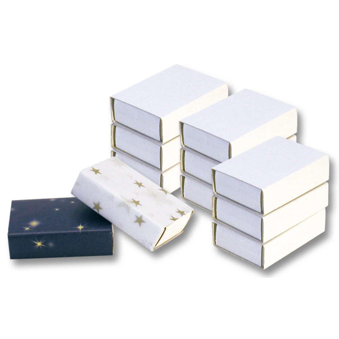 Blanco luciferdoosjes 10 stuks