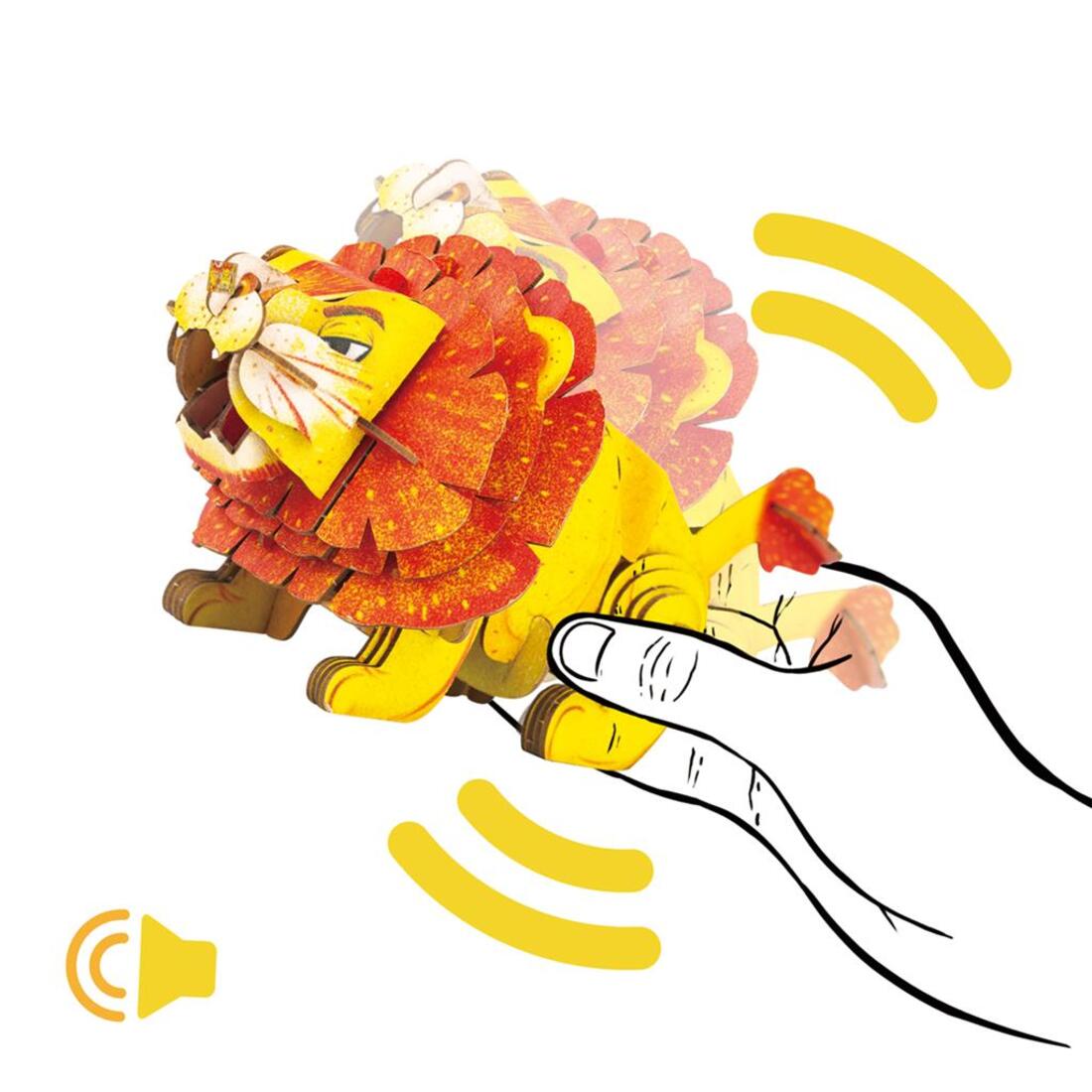 3D puzzel met geluid wild dier - leeuw 3D puzzel met geluid wild dier - leeuw