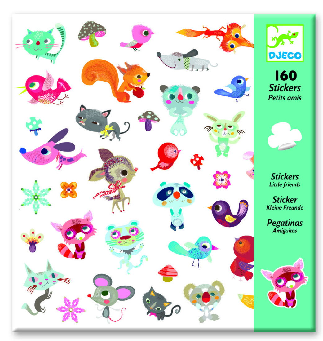Djeco stickers Kleine vriendjes 160 stuks Djeco stickers Kleine vriendjes 160 stuks