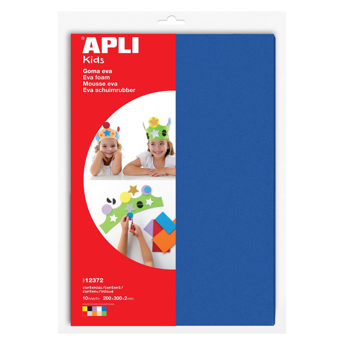 Rubbervel 20 x 30 cm 2 mm 10 stuks assortiment Rubbervel 20 x 30 cm 2 mm 10 stuks assortiment