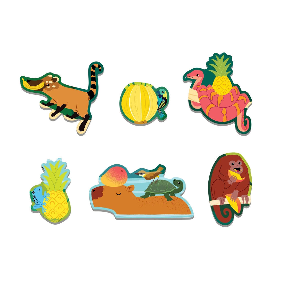 Puzzel scratch & sniff Fruity jungle 60 stuks 3+ Puzzel scratch & sniff Fruity jungle 60 stuks 3+