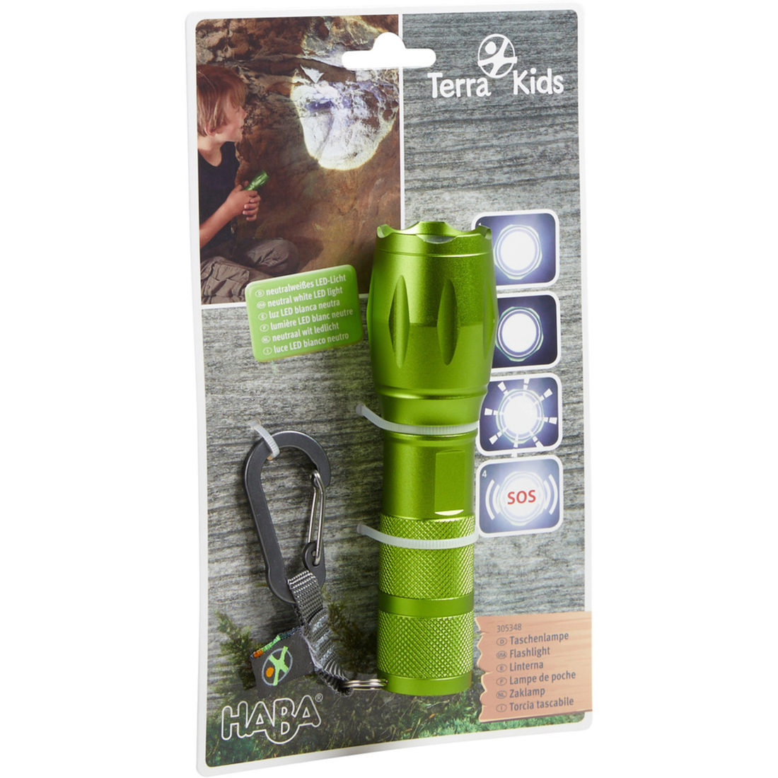 Terra Kids zaklamp aluminium LED Terra Kids zaklamp aluminium LED