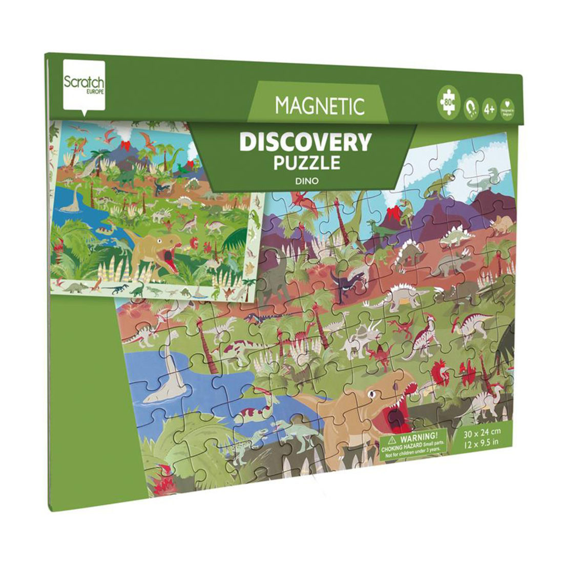 Magnetische puzzel Discovery: dino 80 stuks 4+