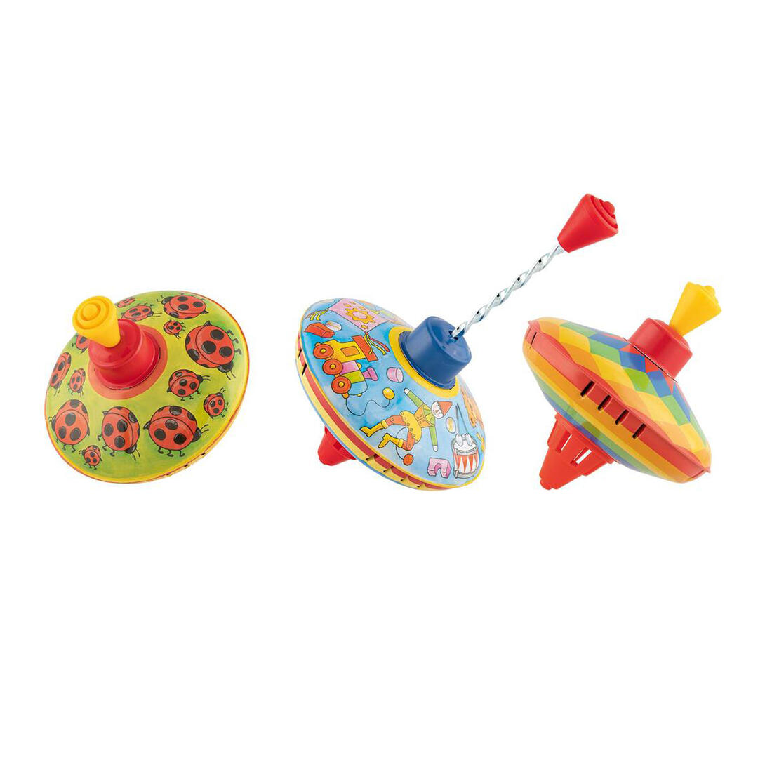 Blikken bromtol nostalgie 12,8 cm (keuze uit 3)