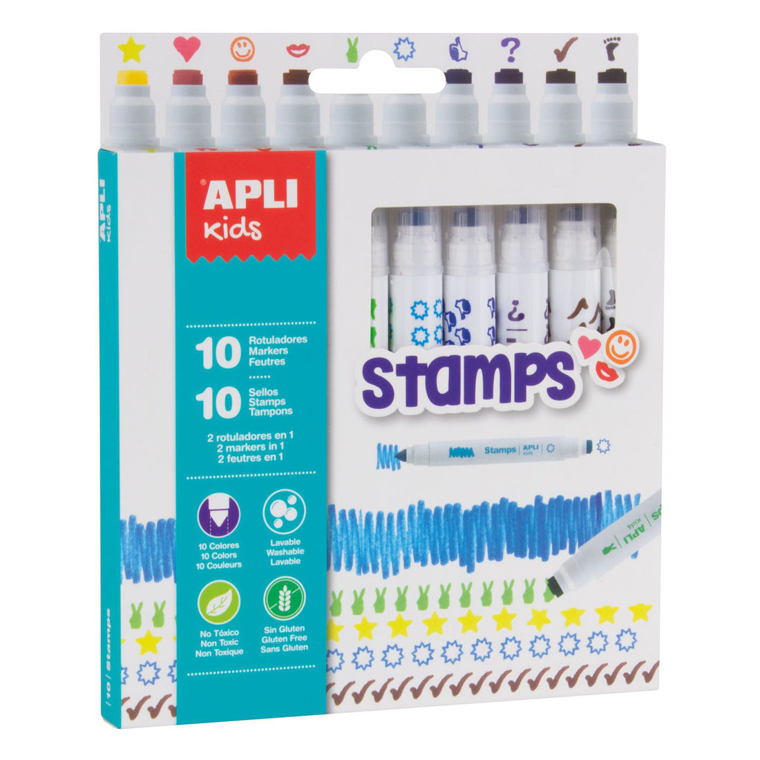 Stempelstiften duo 10 stuks Stempelstiften duo 10 stuks