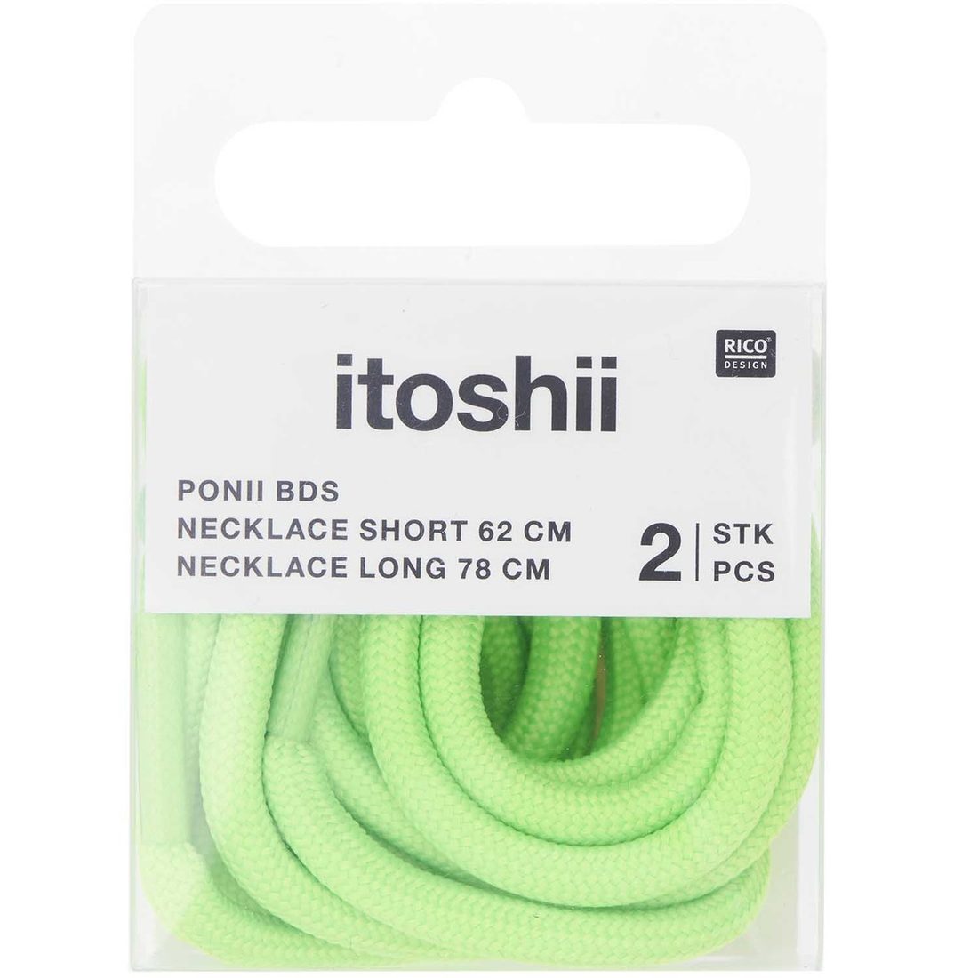 Ponii Beads Halsketting veter 62 cm + 78 cm (2 stuks)