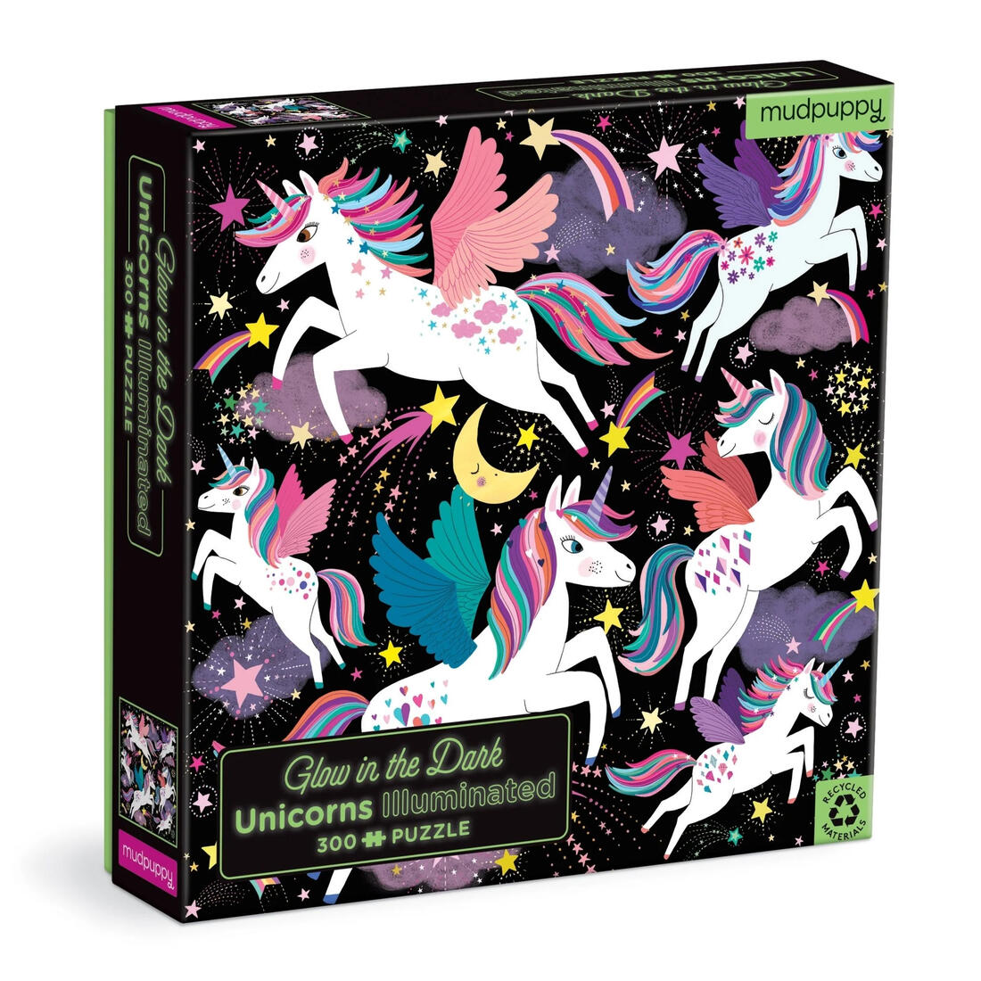 Puzzel glow-in-the-dark Eenhoorns 300 stuks 7+