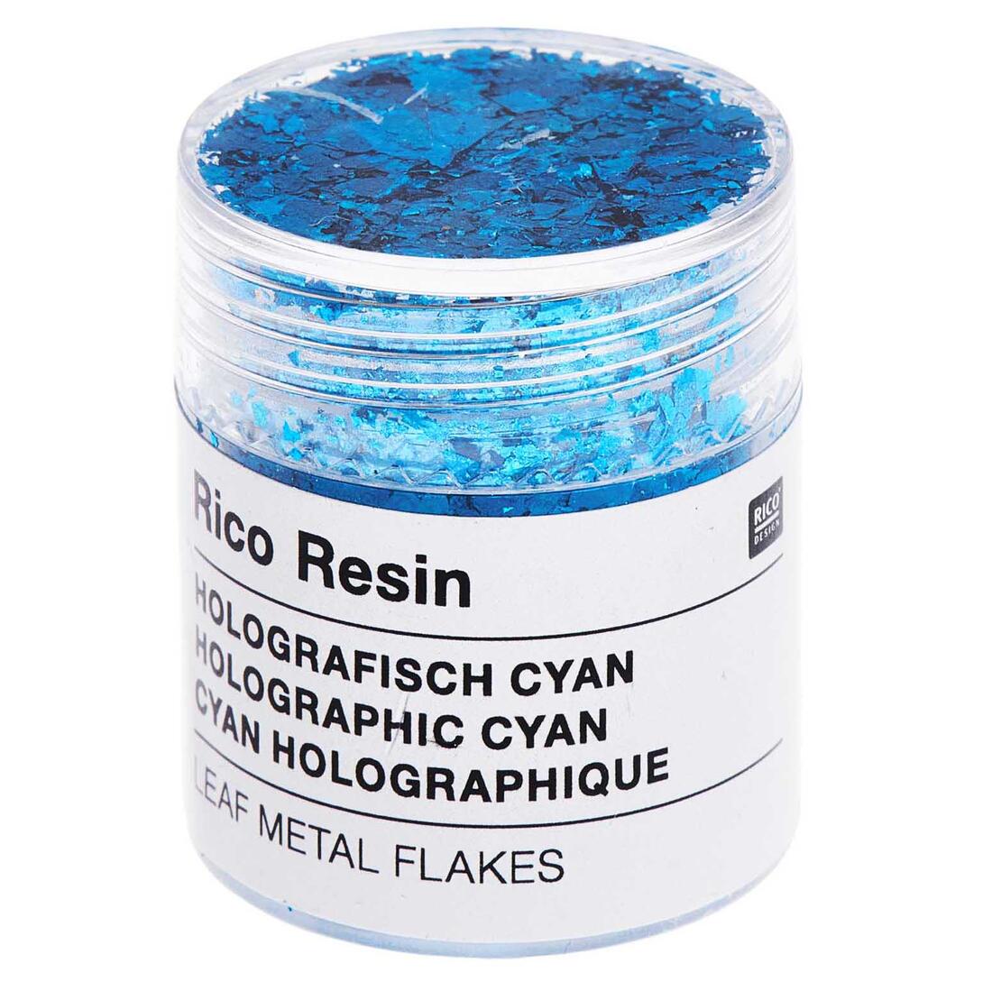 Bladmetaal holografisch cyaan 0,3 g