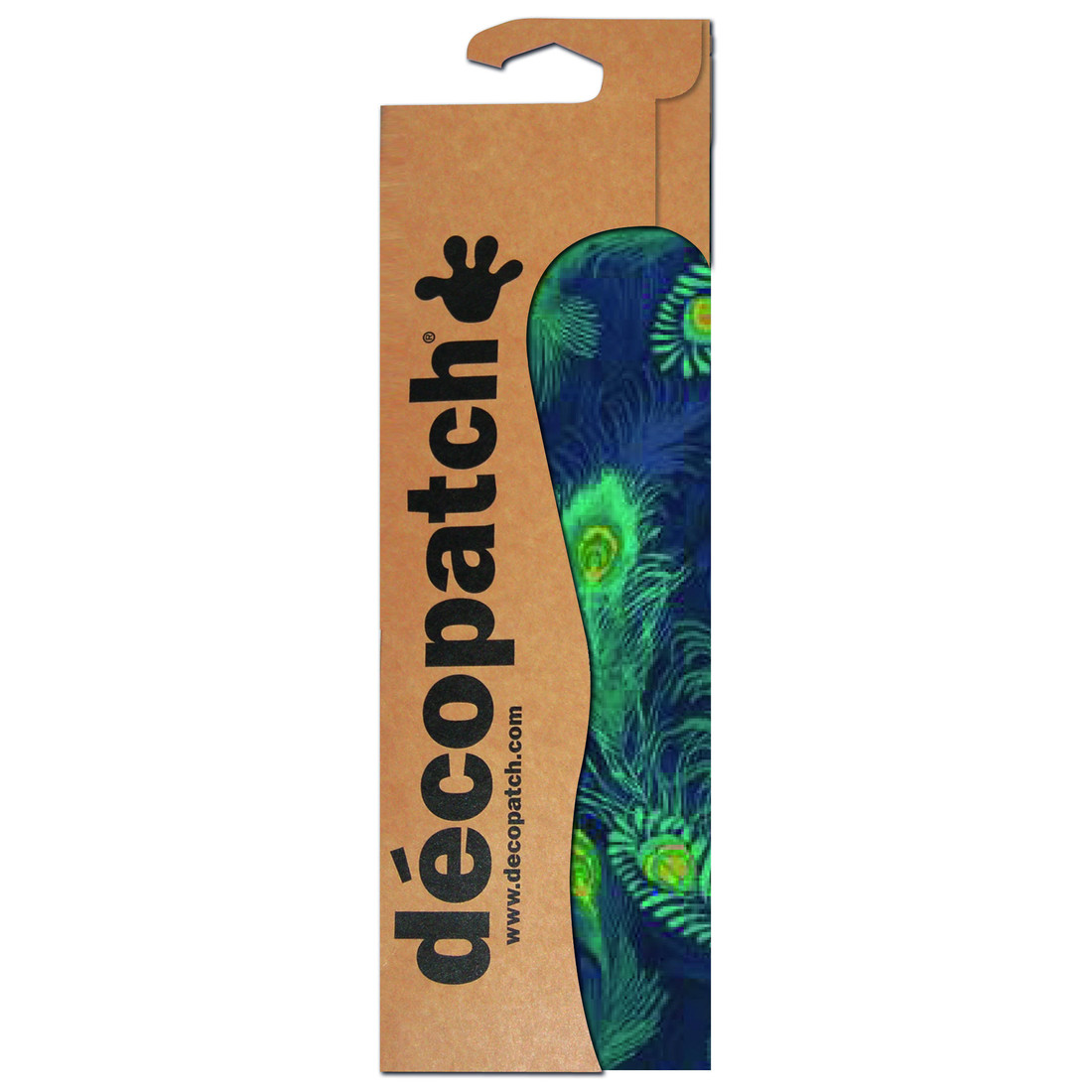 Decopatch papier 30 x 40 cm 3 vel groen pauw