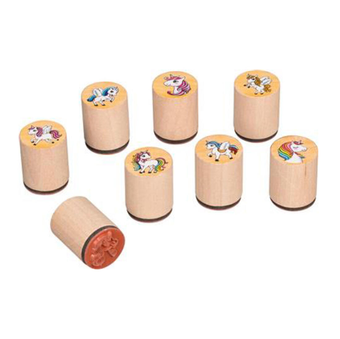 Stempelset eenhoorns 8 stuks
