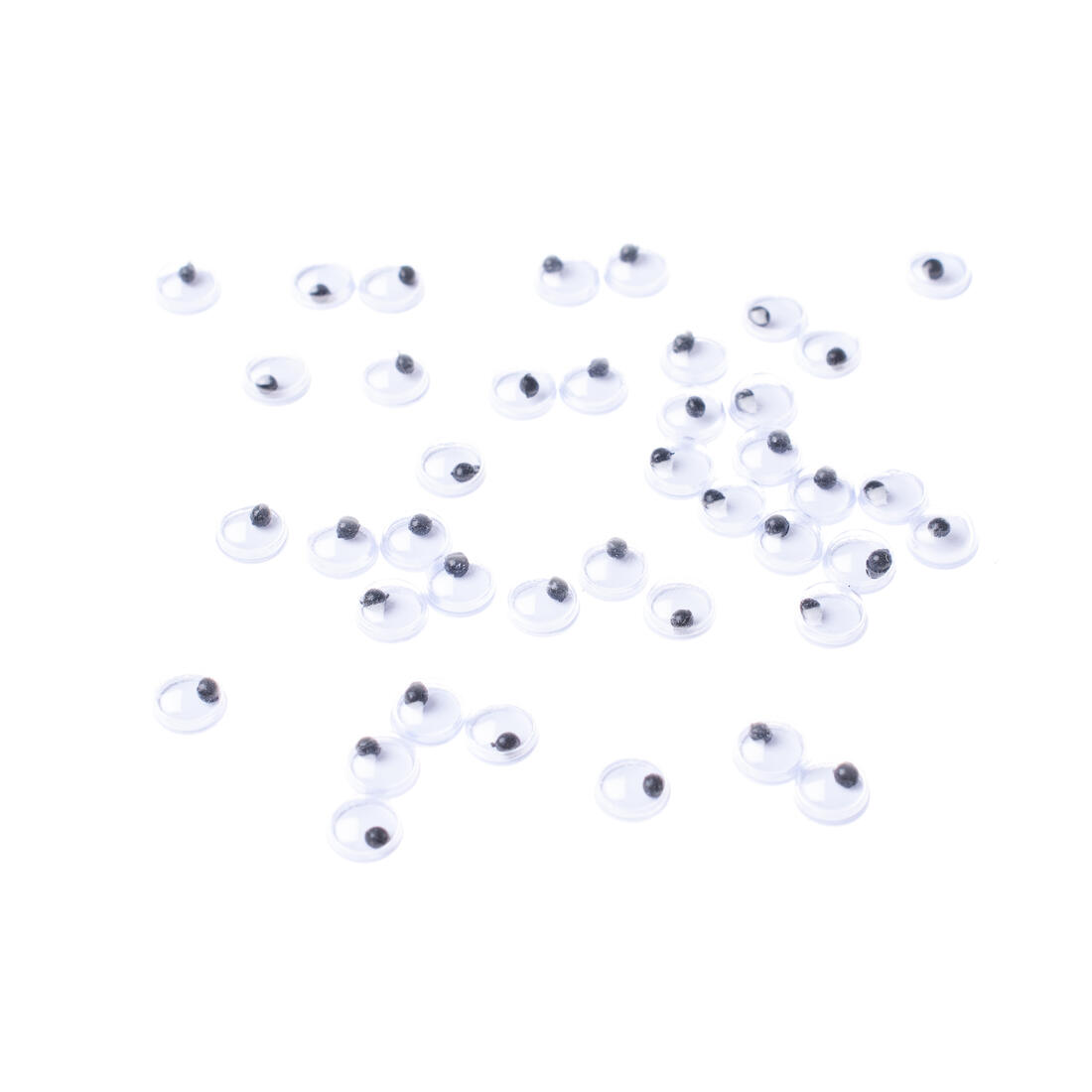 Wiebeloogjes 50 stuks 6 mm zwart-wit