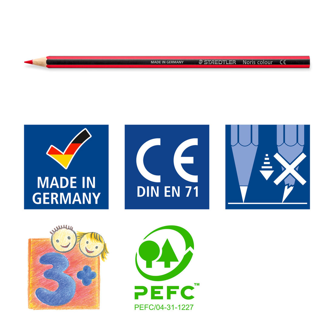 Staedtler Noris ABS set 12 kleurpotloden (10 + 2 gratis) Staedtler Noris ABS set 12 kleurpotloden (10 + 2 gratis)