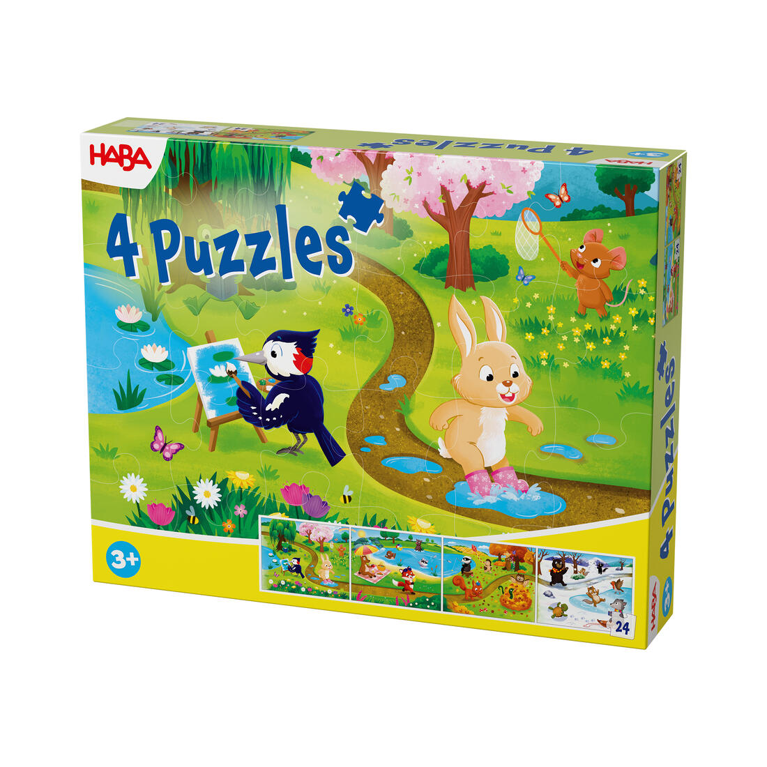 Puzzeldoos Seizoenen 4 stuks 3+