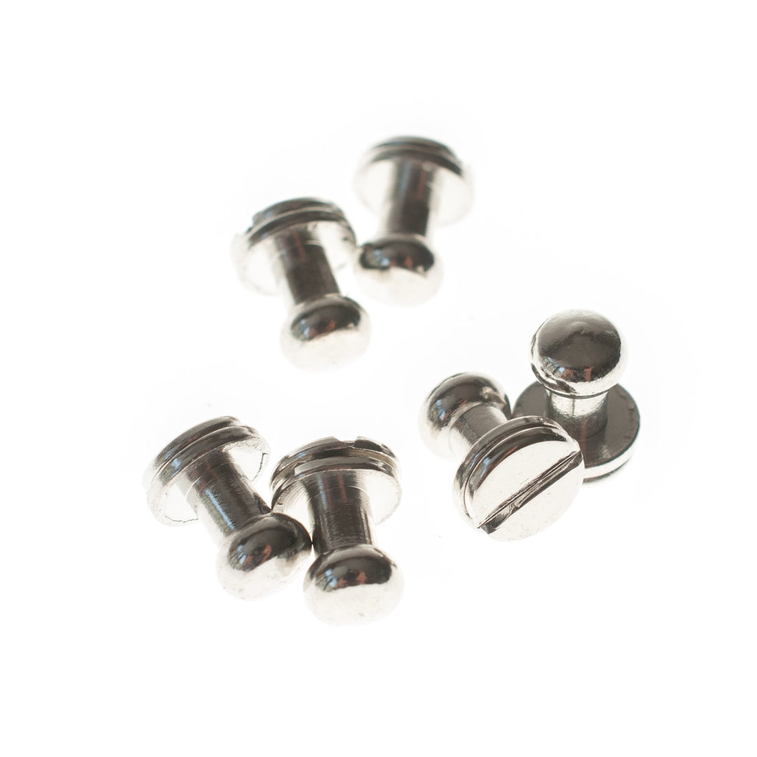 Geweerknop voor leder 6 stuks Geweerknop voor leder 6 stuks