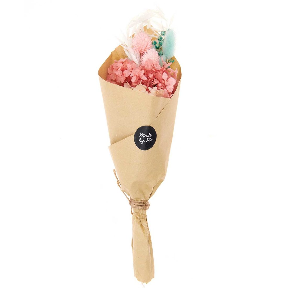 Droogbloemen mix 30 cm pastel turkoois Droogbloemen mix 30 cm pastel turkoois