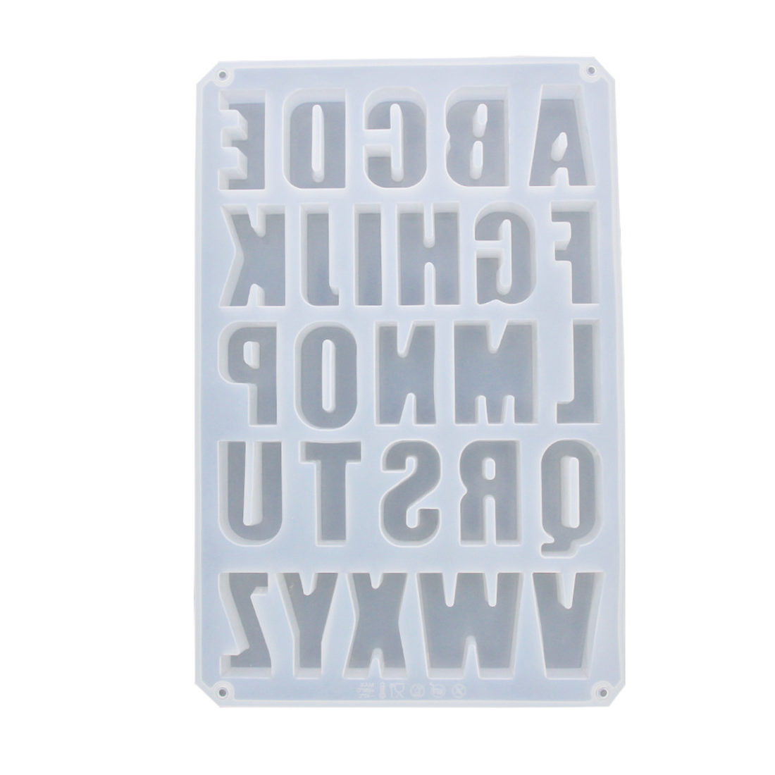 Siliconen mal alfabet letter: 5,2 cm