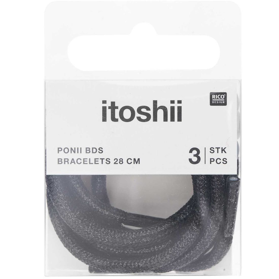 Ponii beads armband veter 28 cm 3 stuks