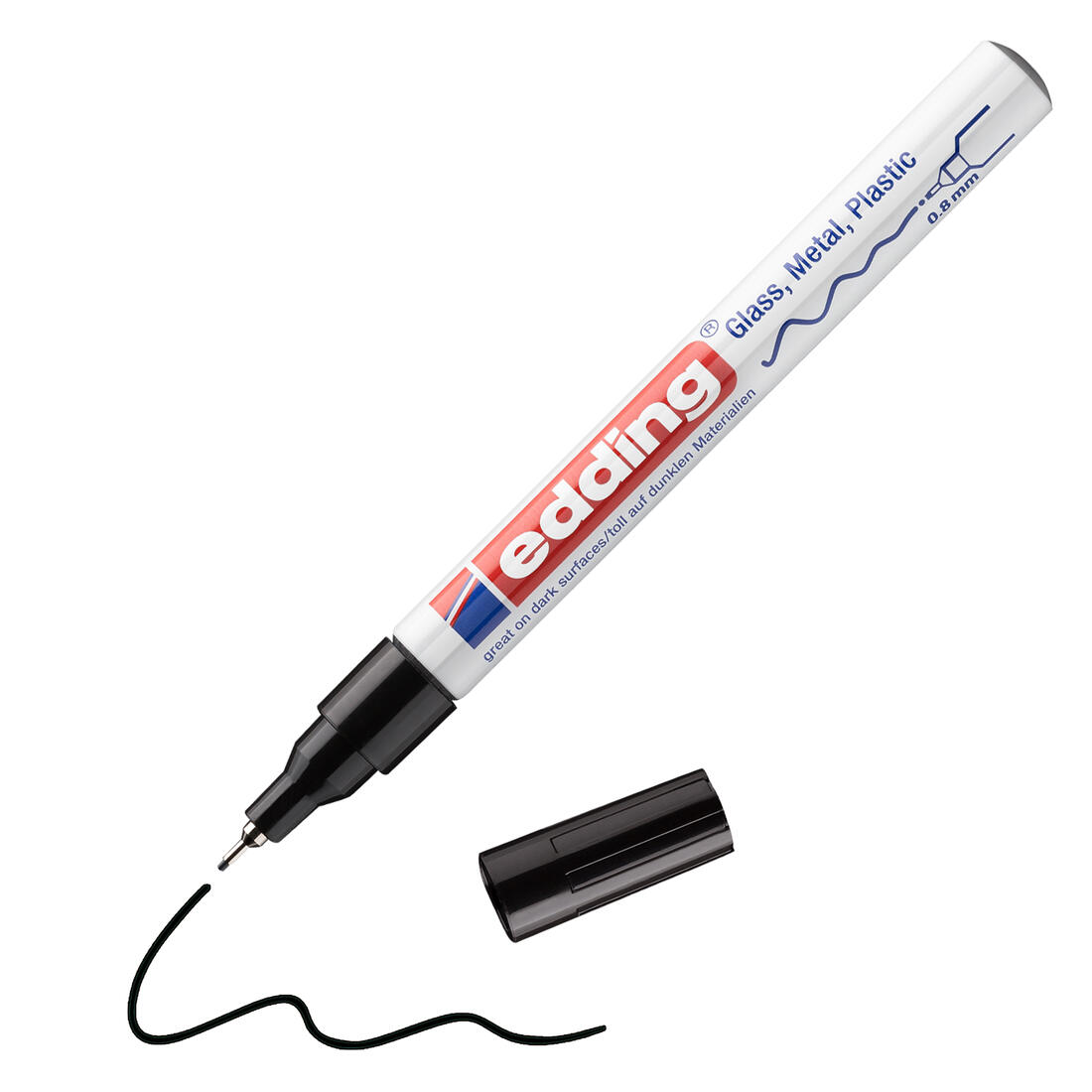 Edding Paintmarker fijne punt 0,8 mm zwart