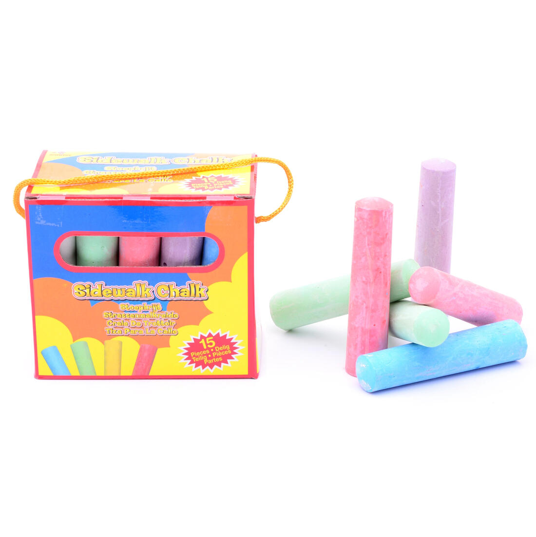 Stoepkrijt 15 stuks in doosje Stoepkrijt 15 stuks in doosje