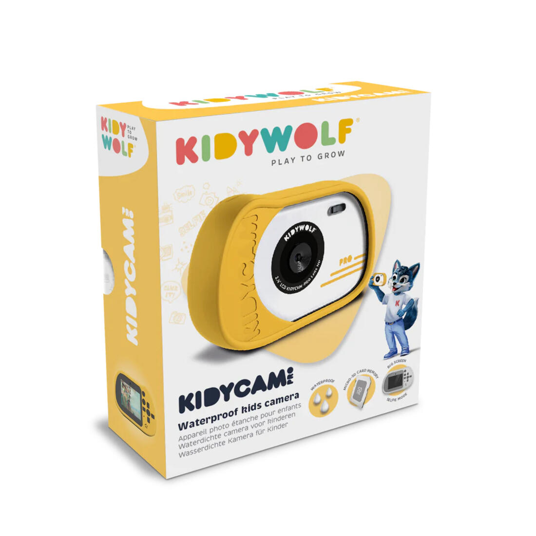 Kidycam Pro - camera waterproof met flits geel
