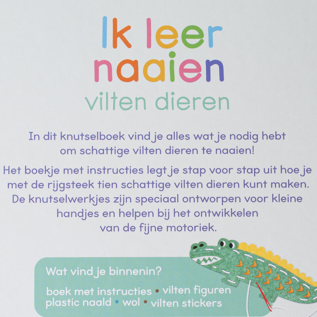 Ik leer naaien: vilten dieren